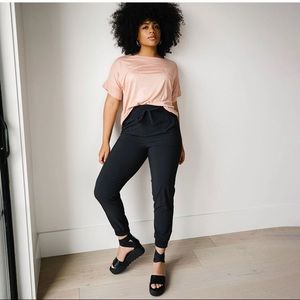 Albion Fit Black Small Tall Destination Joggers